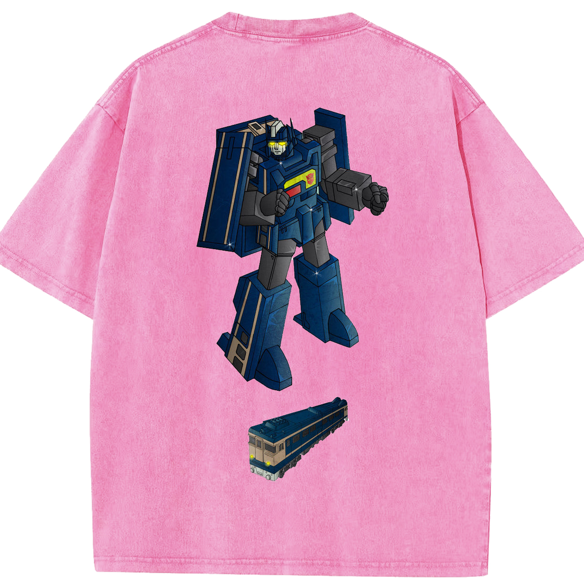 （画像用）  綿100% ヴィンテージ風 半袖Tシャツ（背面プリント）